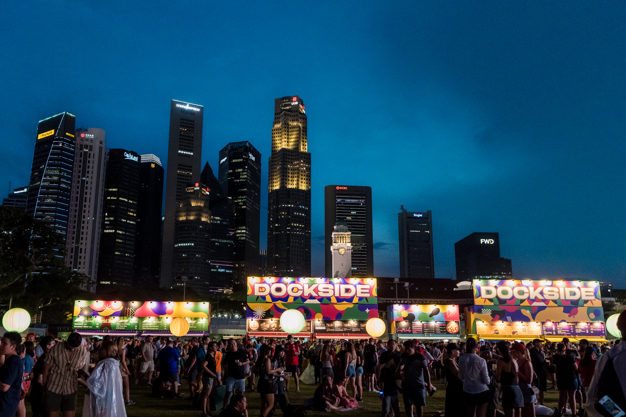 Street food & bars at Dockside